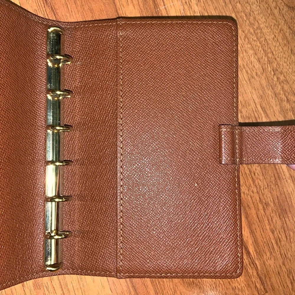 Authentic Louis Vuitton Small Ring Agenda Cover